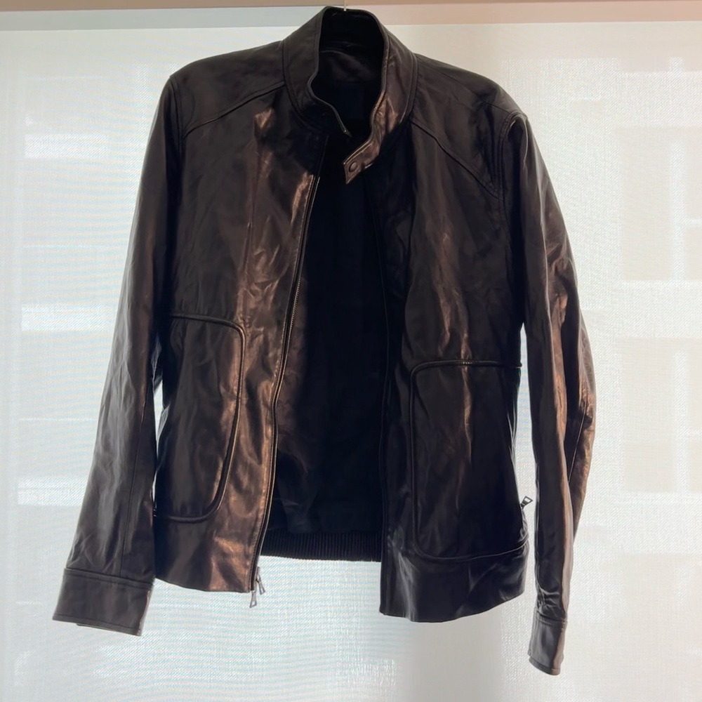 Vince Mens Leather Jacket